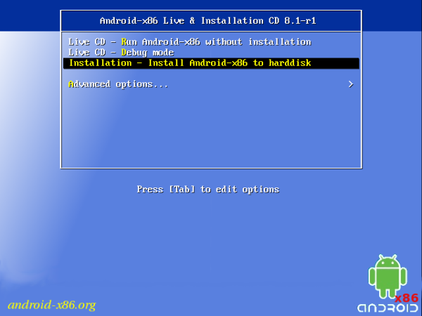 Installation CD 8.1-r1