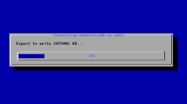Installing Android-x86 to sda1