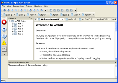 サンプルwxAUIデモ