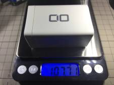 CIO LilNob CIO-G65W2C1A-WH USB PD GaN 65W Weight
