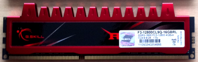 G.SKILL DDR3 1600 F3-12800CL9Q 4GB