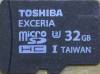 TOSHIBA EXCERIA 32GB microSDHC Class10 UHS-I U3