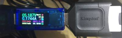 消費電力 Kingston UHS-II SD Reader USB Device (USB 3.0)