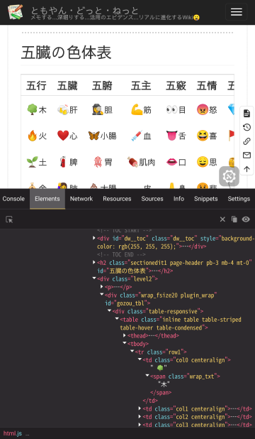 Android版Firefox Web 開発者ツール 001