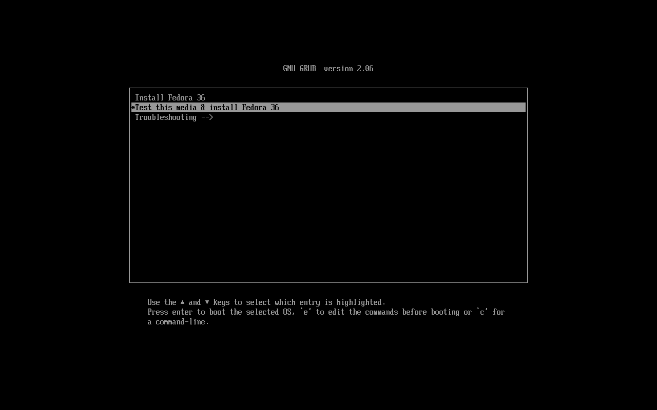 Fedora minimal 001