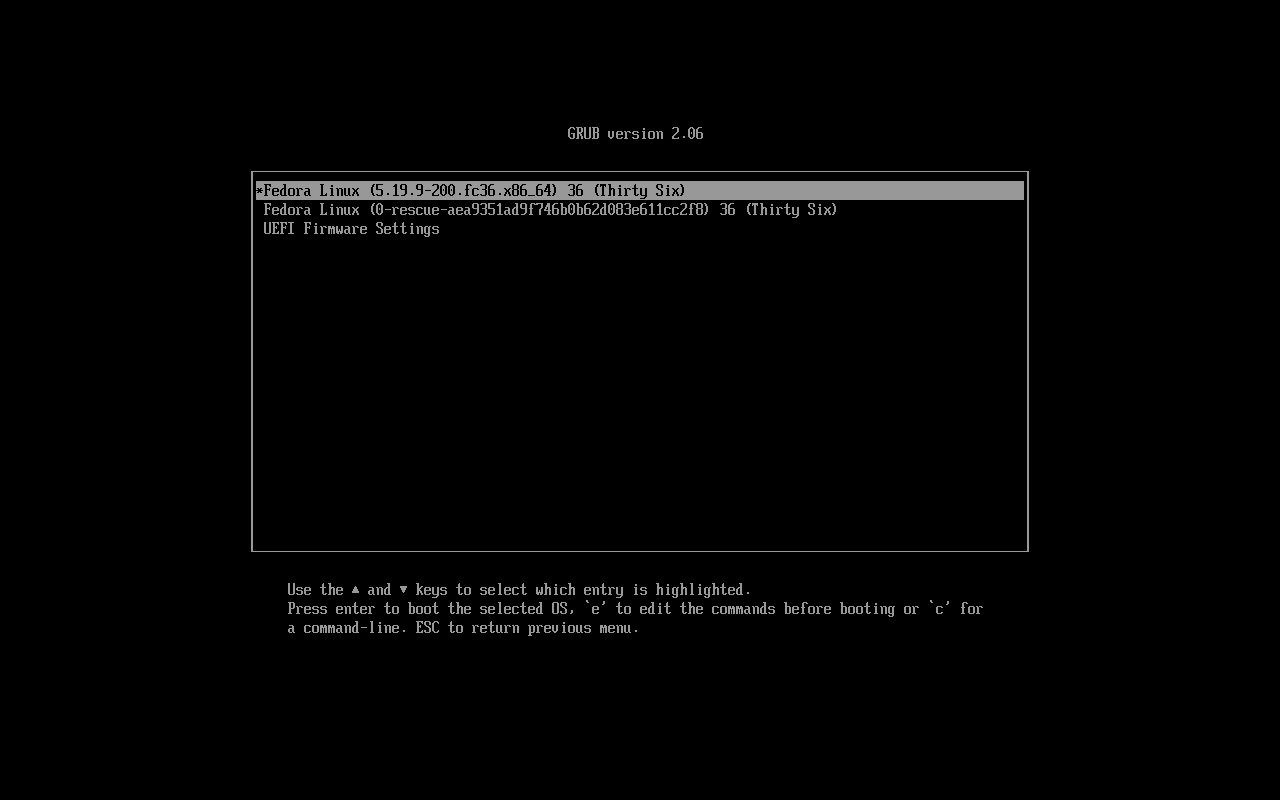 Fedora minimal 018
