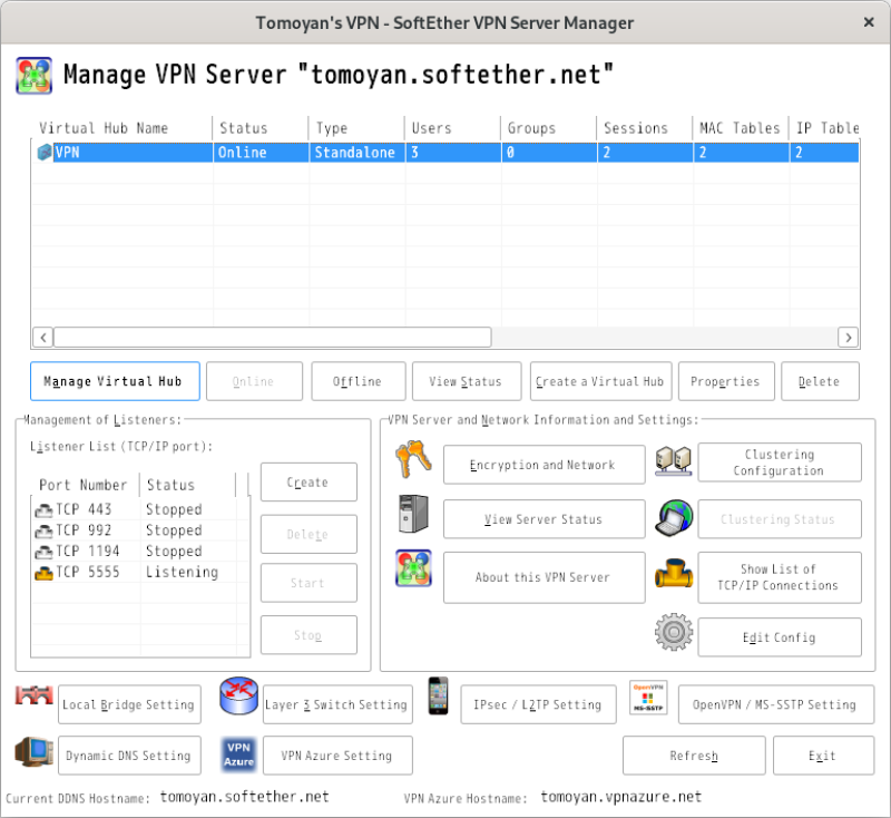 SE-VPN Server Manager 003