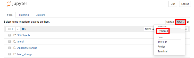 Jupyter Notebook Python 3