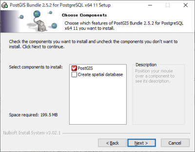 PostGIS Installer 002