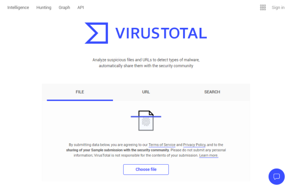 VirusTotal 001