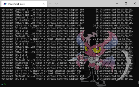 Hyper-V Virtual Ethernet Adapter #102 個